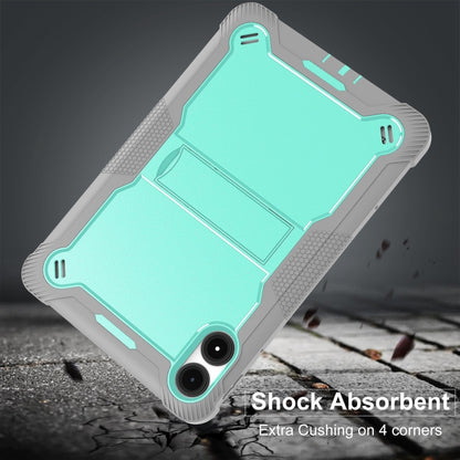 For Xiaomi Redmi Pad Pro 12.1 Shockproof Silicone Hybrid PC Tablet Case with Holder(Mint Green + Grey) by bashfashion