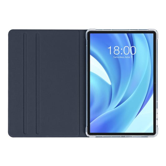 For Teclast T50 HD / T50 Max Anti-slip Texture Smart Tablet Leather Folio Case(Dark Blue) by TECLAST