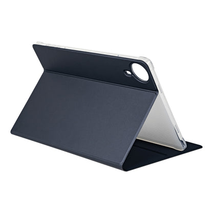 For Teclast T65 Max Anti-slip Texture Smart Tablet Leather Folio Case(Dark Blue) by TECLAST