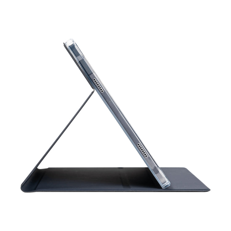 For Teclast T65 Max Anti-slip Texture Smart Tablet Leather Folio Case(Dark Blue) by TECLAST