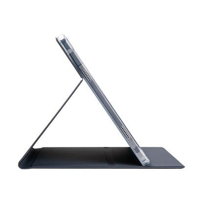 For Teclast T65 Max Anti-slip Texture Smart Tablet Leather Folio Case(Dark Blue) by TECLAST