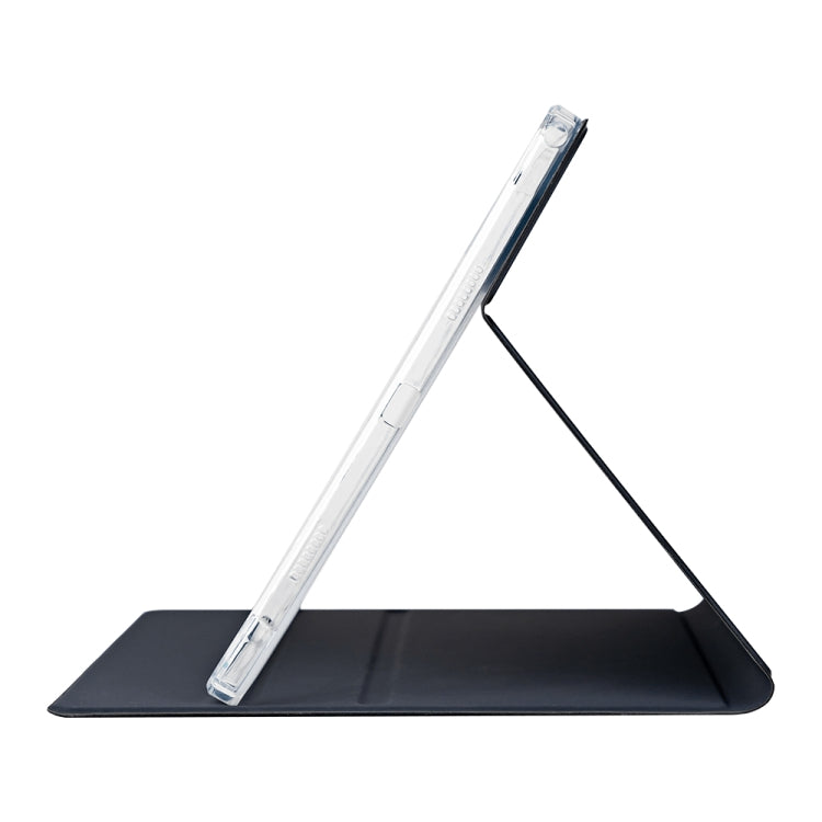 For Teclast T65 Max Anti-slip Texture Smart Tablet Leather Folio Case(Dark Blue) by TECLAST
