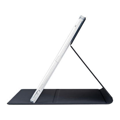 For Teclast T65 Max Anti-slip Texture Smart Tablet Leather Folio Case(Dark Blue) by TECLAST