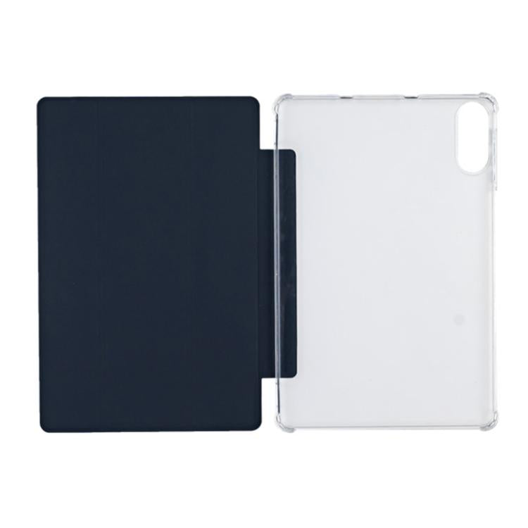 For Teclast P50AI Anti-slip Texture Smart Tablet Leather Folio Case(Dark Blue) by TECLAST