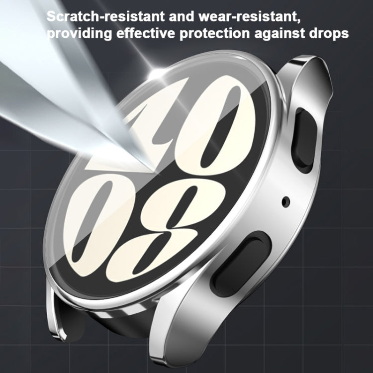 For Samsung Galaxy Watch FE 40mm Full Coverage Electroplated TPU Watch Protective Case(Silver) by bashfashion