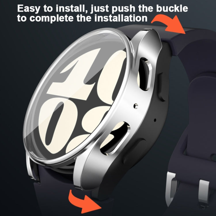 For Samsung Galaxy Watch FE 40mm Full Coverage Electroplated TPU Watch Protective Case(Midnight Blue) by bashfashion