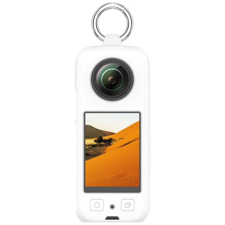 For Insta360 X3 Portable Silicone Protective Case(White) by bashfashion