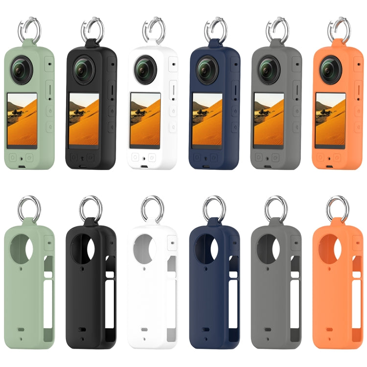 For Insta360 X3 Portable Silicone Protective Case(White) by bashfashion