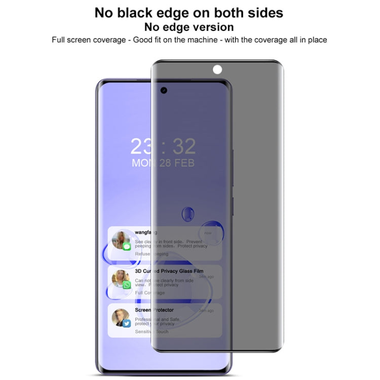 For Realme GT Neo6 SE 5G imak No Edge Version 3D Curved Privacy Full Screen Tempered Glass Film by imak