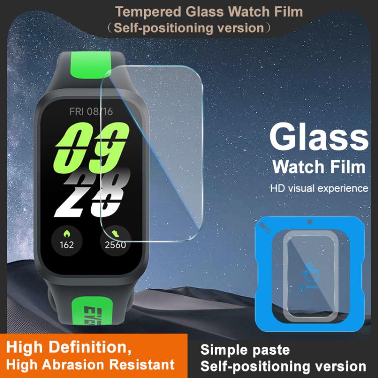 For Xiaomi Smart Band 9 Active/Redmi Band 3 imak Tempered Glass Watch Film, Self-positioning Version by imak