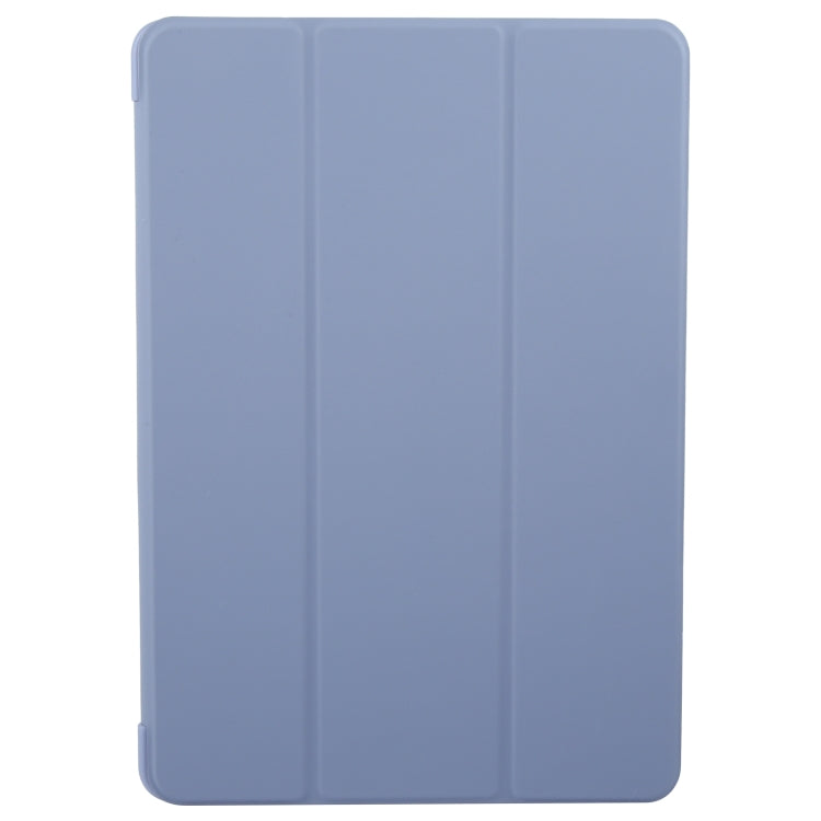 For Huawei MatePad 11.5 S GEBEI 3-folding Holder Shockproof Flip Leather Tablet Case(Purple) by GEBEI