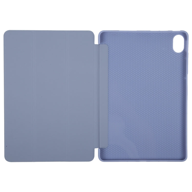 For Huawei MatePad 11.5 S GEBEI 3-folding Holder Shockproof Flip Leather Tablet Case(Purple) by GEBEI
