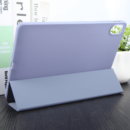 For Huawei MatePad 11.5 S GEBEI 3-folding Holder Shockproof Flip Leather Tablet Case(Purple) by GEBEI