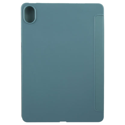For Huawei MatePad 11.5 S GEBEI 3-folding Holder Shockproof Flip Leather Tablet Case(Dark Green) by GEBEI