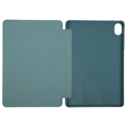 For Huawei MatePad 11.5 S GEBEI 3-folding Holder Shockproof Flip Leather Tablet Case(Dark Green) by GEBEI