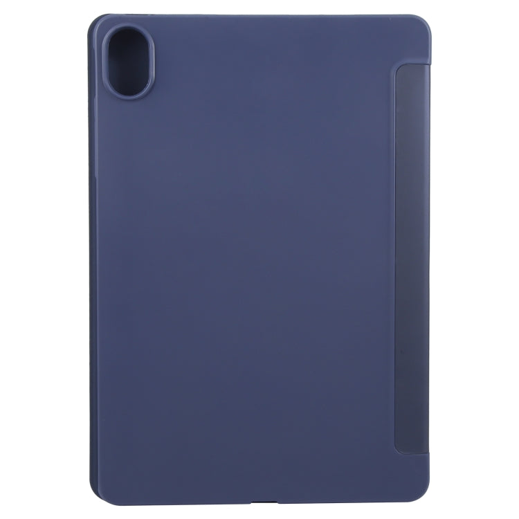 For Huawei MatePad 11.5 S GEBEI 3-folding Holder Shockproof Flip Leather Tablet Case(Dark Blue) by GEBEI
