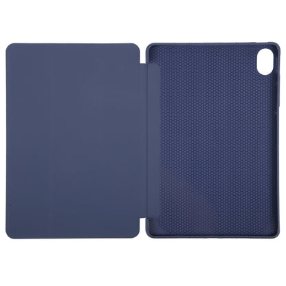 For Huawei MatePad 11.5 S GEBEI 3-folding Holder Shockproof Flip Leather Tablet Case(Dark Blue) by GEBEI