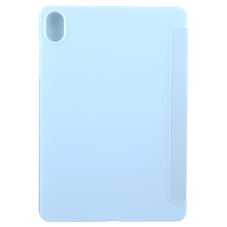 For Huawei MatePad 11.5 S GEBEI 3-folding Holder Shockproof Flip Leather Tablet Case(Sky Blue) by GEBEI