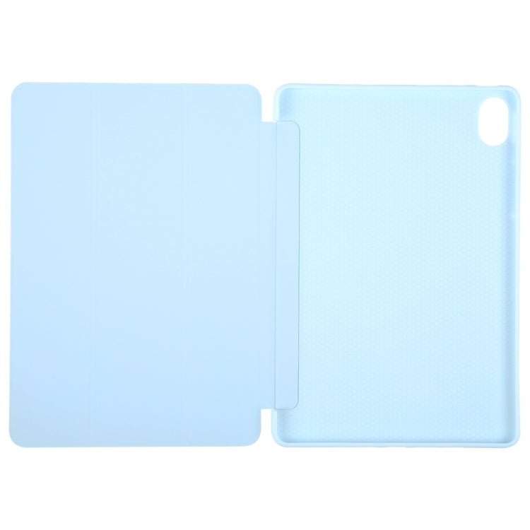 For Huawei MatePad 11.5 S GEBEI 3-folding Holder Shockproof Flip Leather Tablet Case(Sky Blue) by GEBEI