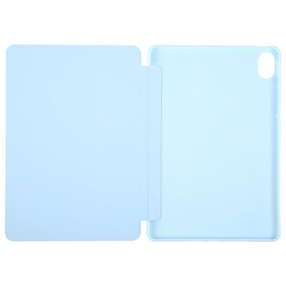 For Huawei MatePad 11.5 S GEBEI 3-folding Holder Shockproof Flip Leather Tablet Case(Sky Blue) by GEBEI