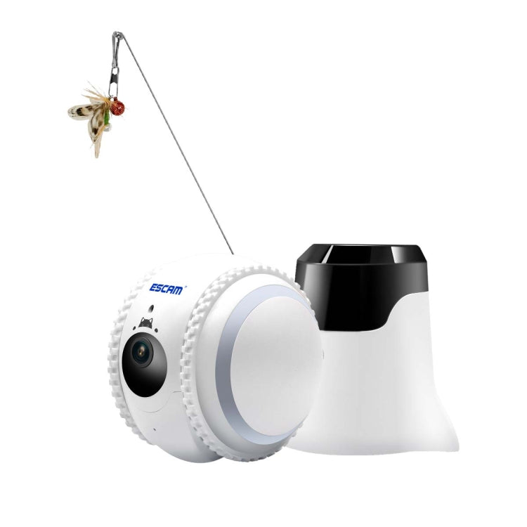 ESCAM QF011 2MP Smart Pet Robot Camera with Night Vision & APP Remote Control(EU Plug) by ESCAM
