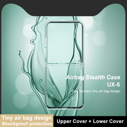For Motorola Razr 50 Ultra imak UX-6 series All-inclusive Shockproof Airbag TPU Invisible Phone Case(Transparent) by imak