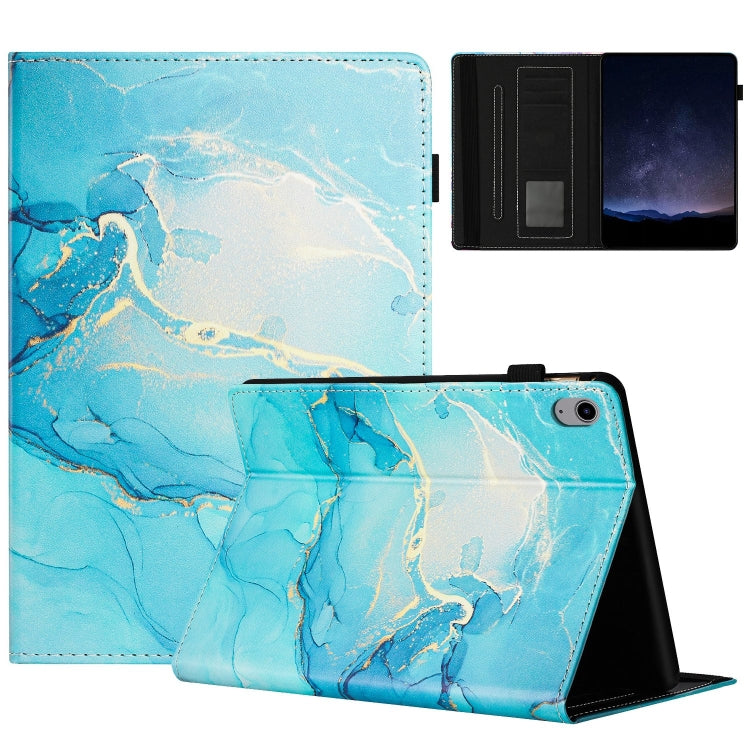 For iPad 2025 / 2024 Marble Litchi Leather Smart Tablet Case(Green) by bashfashion