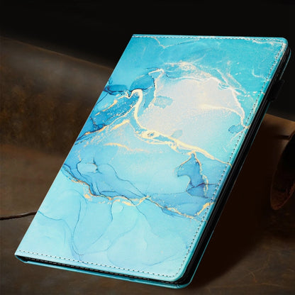 For iPad 2025 / 2024 Marble Litchi Leather Smart Tablet Case(Green) by bashfashion