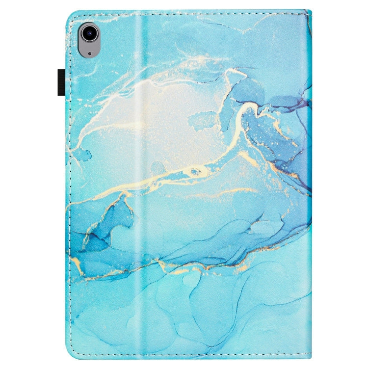 For iPad 2025 / 2024 Marble Litchi Leather Smart Tablet Case(Green) by bashfashion
