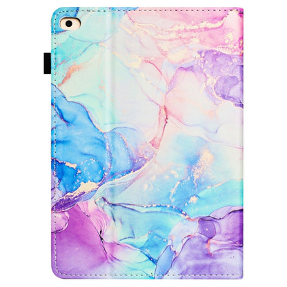 For iPad mini 5 / 4 / 3 / 2 / 1 Marble Litchi Leather Smart Tablet Case(Purple Blue) by bashfashion