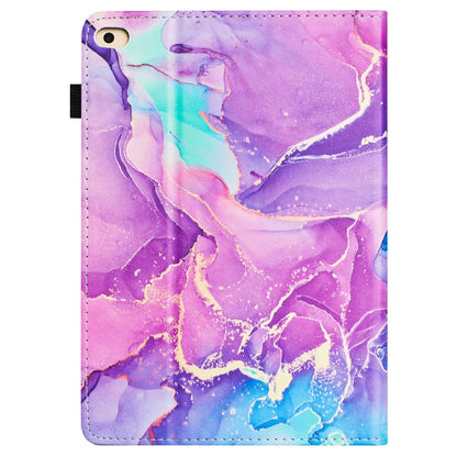 For iPad Air / Air 2 / 9.7 2018 Marble Litchi Leather Smart Tablet Case(Purple) by bashfashion