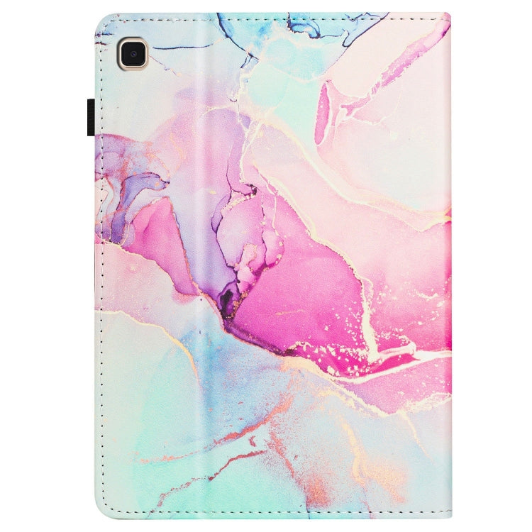 For Samsung Galaxy Tab A7 Lite / T220 Marble Litchi Leather Tablet Case(Pink) by bashfashion