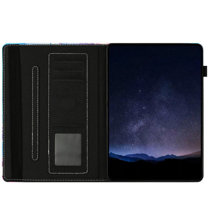 For Samsung Galaxy Tab A7 Lite / T220 Marble Litchi Leather Tablet Case(Purple Blue) by bashfashion