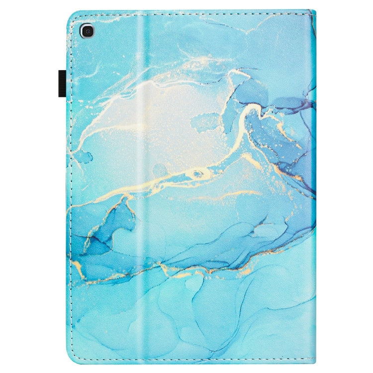 For Samsung Galaxy Tab A 10.1 2019 /T510 Marble Litchi Leather Tablet Case(Green) by bashfashion