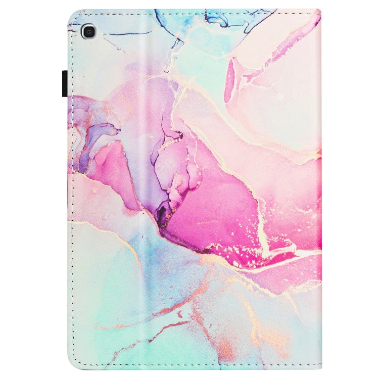 For Samsung Galaxy Tab A 10.1 2019 /T510 Marble Litchi Leather Tablet Case(Pink) by bashfashion