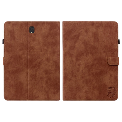 For Samsung Galaxy Tab S4 10.5 SM-T830 Tiger Pattern Flip Leather Tablet Case(Brown) by bashfashion