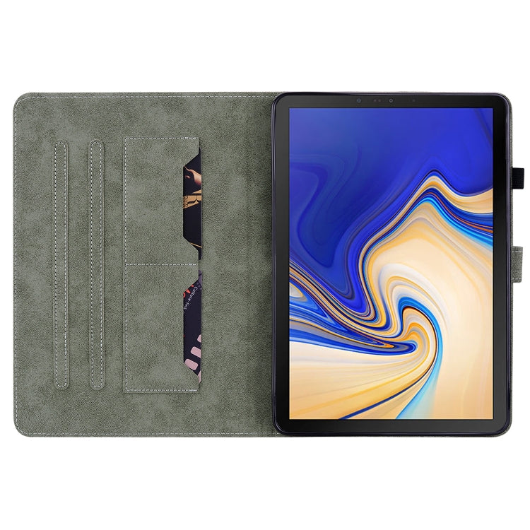 For Samsung Galaxy Tab S4 10.5 SM-T830 Tiger Pattern Flip Leather Tablet Case(Brown) by bashfashion