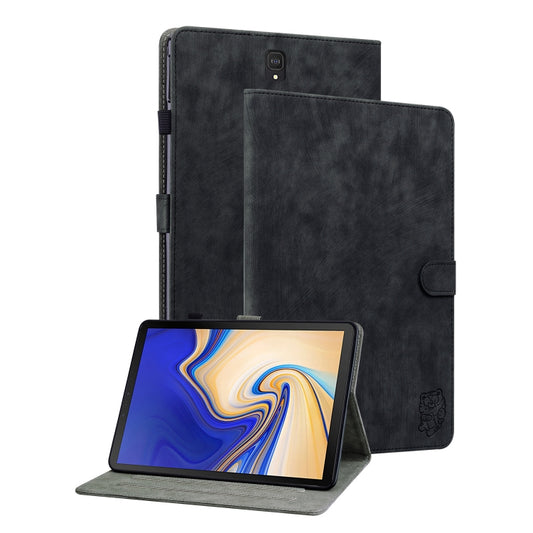 For Samsung Galaxy Tab S4 10.5 SM-T830 Tiger Pattern Flip Leather Tablet Case(Black) by bashfashion