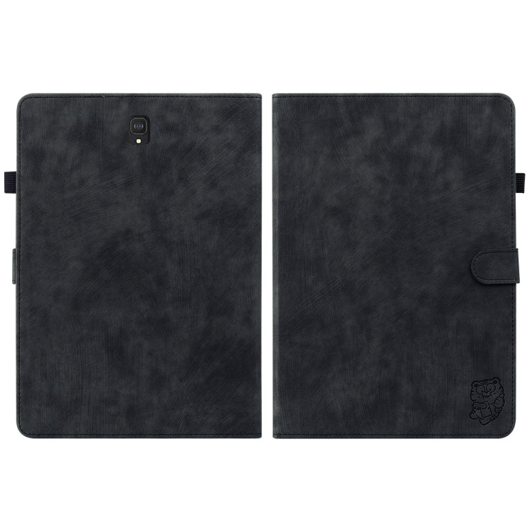 For Samsung Galaxy Tab S4 10.5 SM-T830 Tiger Pattern Flip Leather Tablet Case(Black) by bashfashion