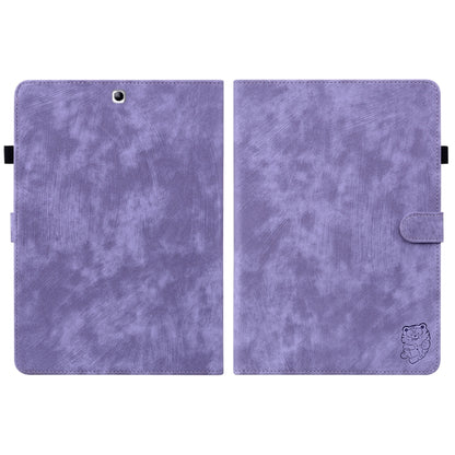 For Samsung Galaxy Tab S2 9.7 T810 T815 Tiger Pattern Flip Leather Tablet Case(Purple) by bashfashion