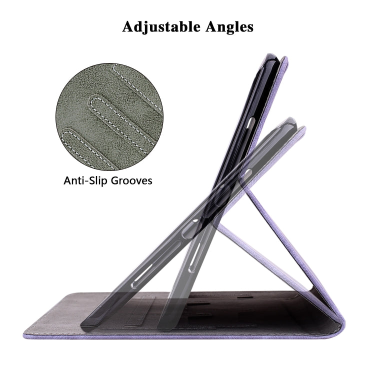 For Samsung Galaxy Tab S2 9.7 T810 T815 Tiger Pattern Flip Leather Tablet Case(Purple) by bashfashion