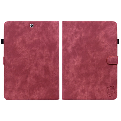 For Samsung Galaxy Tab S2 9.7 T810 T815 Tiger Pattern Flip Leather Tablet Case(Red) by bashfashion