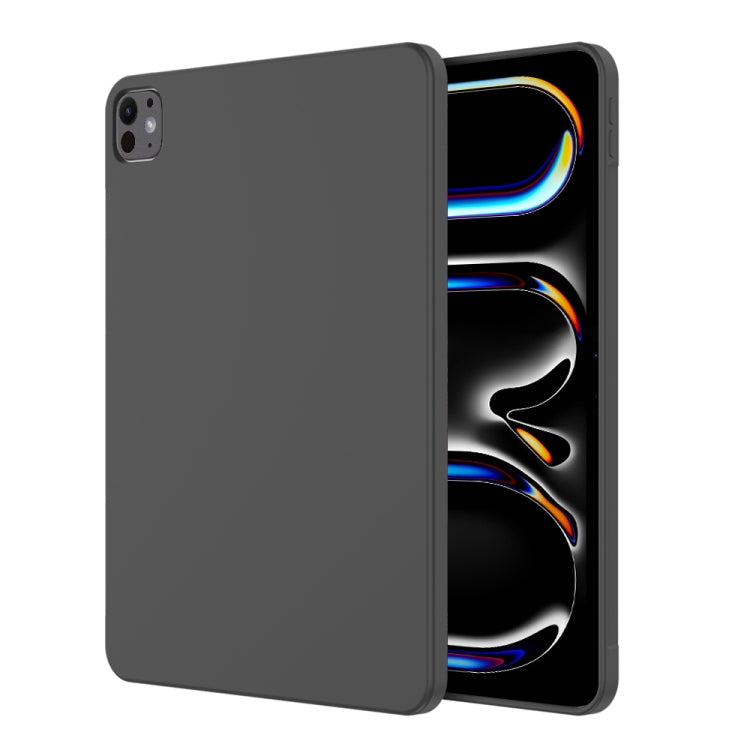 For iPad Pro 13 2025 / 2024 Mutural Silicone Microfiber Tablet Case(Black) by Mutural