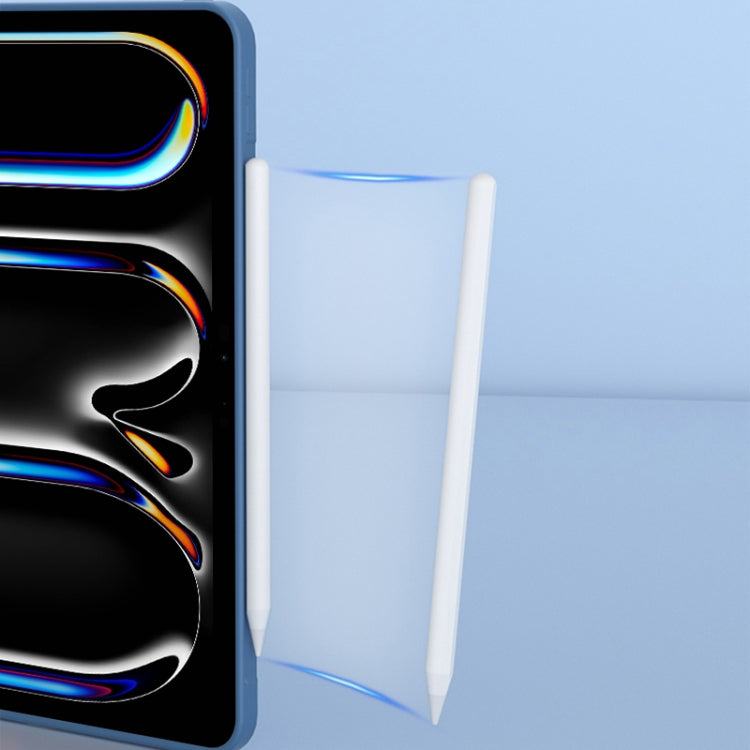 For iPad Pro 11 2025 / 2024 Mutural Silicone Microfiber Tablet Case(Pink) by Mutural