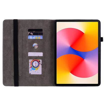 For Huawei MatePad SE 11 2024 Butterfly Rose Embossed Leather Tablet Case(Pink) by bashfashion