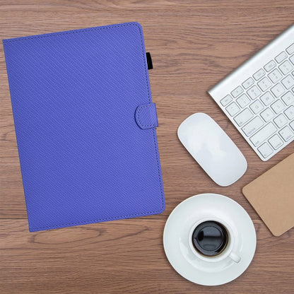 For iPad Pro 11 2022 / 2022 Solid Color Fiber Texture Smart Tablet Leather Case(Purple) by bashfashion