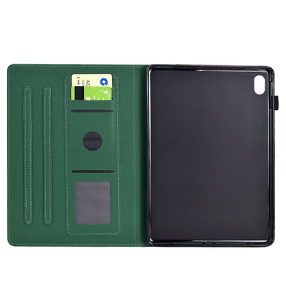 For iPad mini 2024 / mini 6 Solid Color Fiber Texture Smart Tablet Leather Case(Green) by bashfashion