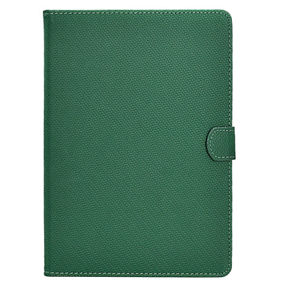For Samsung Galaxy Tab A11 / A9 Solid Color Fiber Texture Smart Tablet Leather Case(Green) by bashfashion