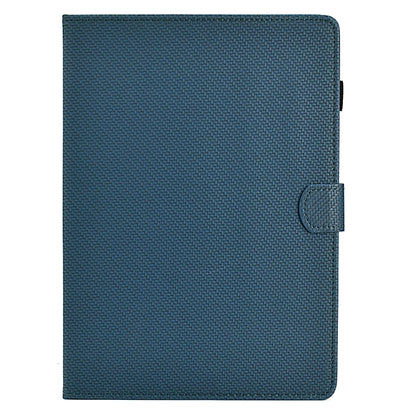 For Samsung Galaxy Tab A11 / A9 Solid Color Fiber Texture Smart Tablet Leather Case(Royal Blue) by bashfashion