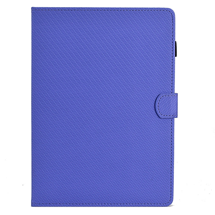 For Samsung Galaxy Tab A11 / A9 Solid Color Fiber Texture Smart Tablet Leather Case(Purple) by bashfashion